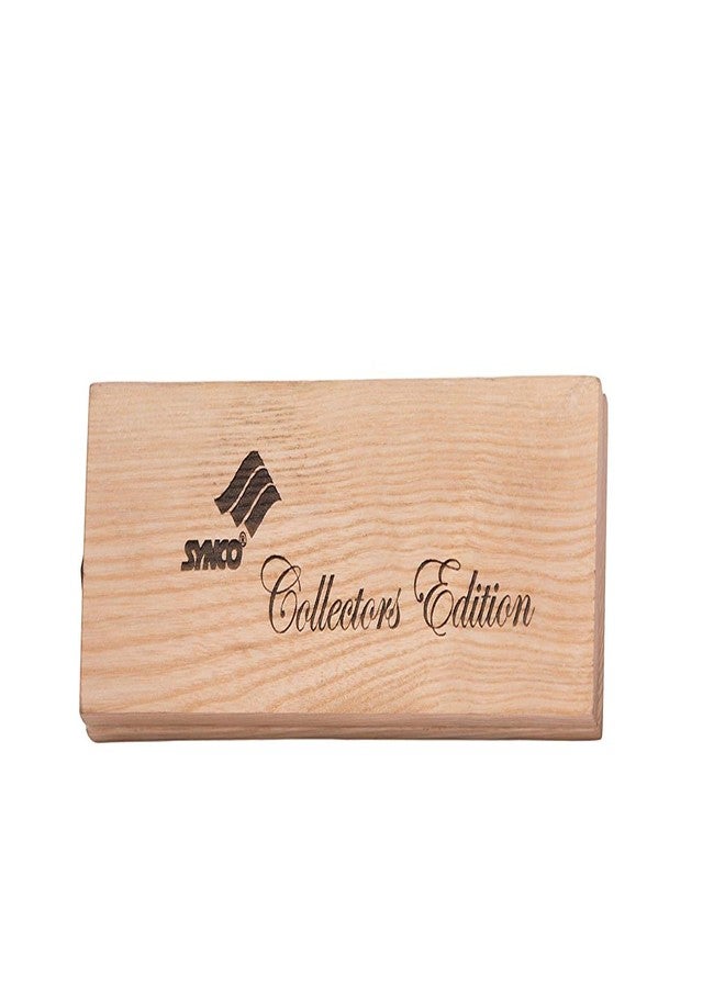 Synco Wooden Carrom Coins Set with Carrom Striker Professional 15g Combo Set, (Collector Edition Set of 3 Striker with Premia Coins - Ashwood Box) - Image 4